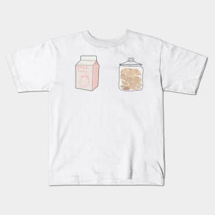 Cookies and strawberry milk Kids T-Shirt